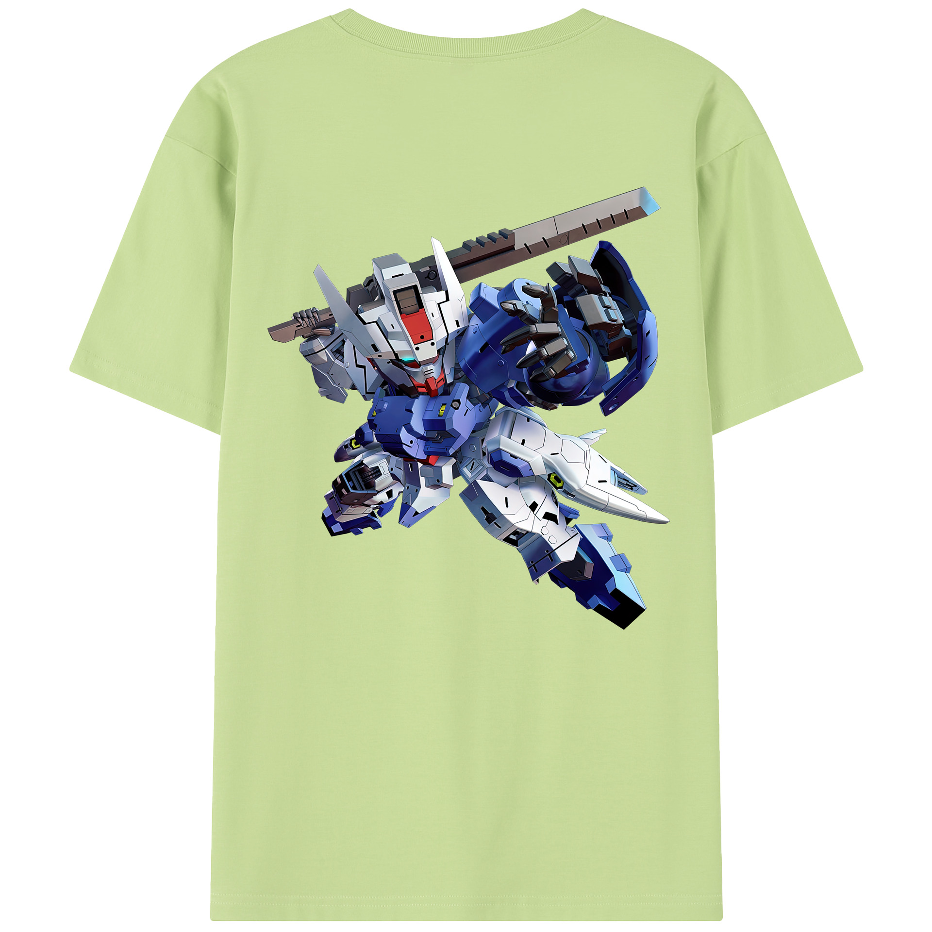 （画像用） 機動戦士ガンダム Mobile Suit Gundam 綿100％半袖Tシャツ（背面プリント）